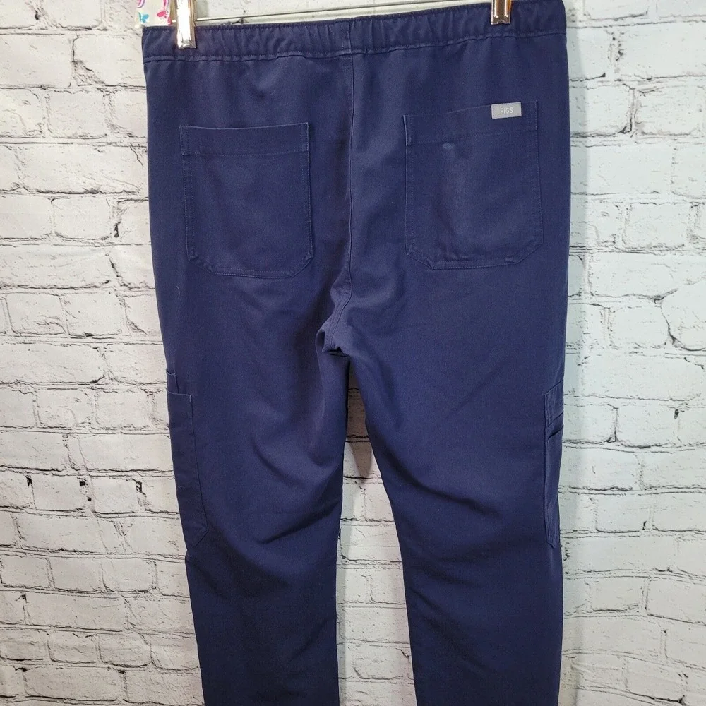Figs Axim Cargo Scrub Pants Navy Technical Collection‎ Mens Size Small Pockets